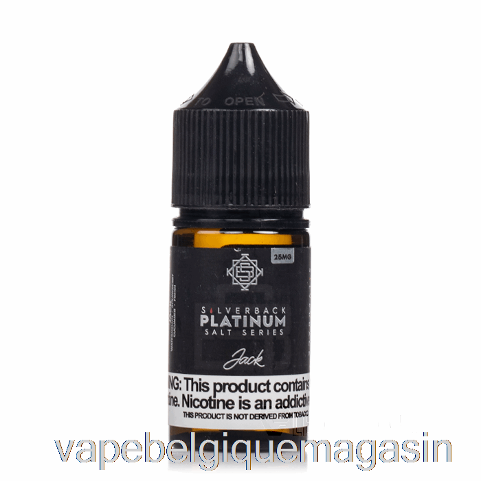 Vape Shop Bruxelles Jack - Sels De La Série Silverback Platine - 30 Ml 25 Mg